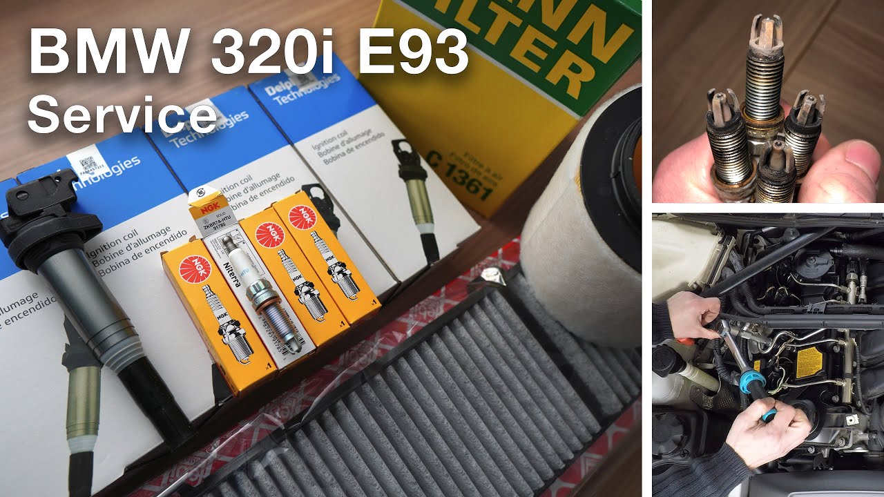 BMW N43 Inspektion Wartung | Zündkerzen Zündspulen Luftfilter Wechseln Anleitung | E93 E92 E91 E90