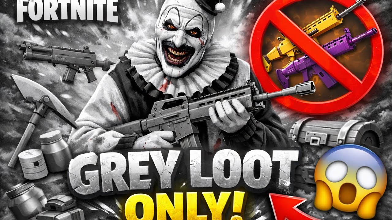 (Fortnite)The Grey Loot Only Challenge… This Was Painful
