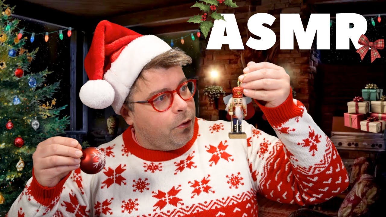 *ASMR* 🎅🏻 Сын Санты осматривает ваши украшения! 🎄