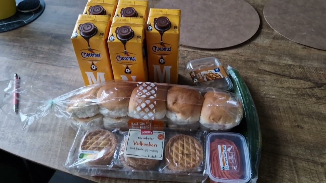 Iets later dan de normaal de weekboodschappen van week 2