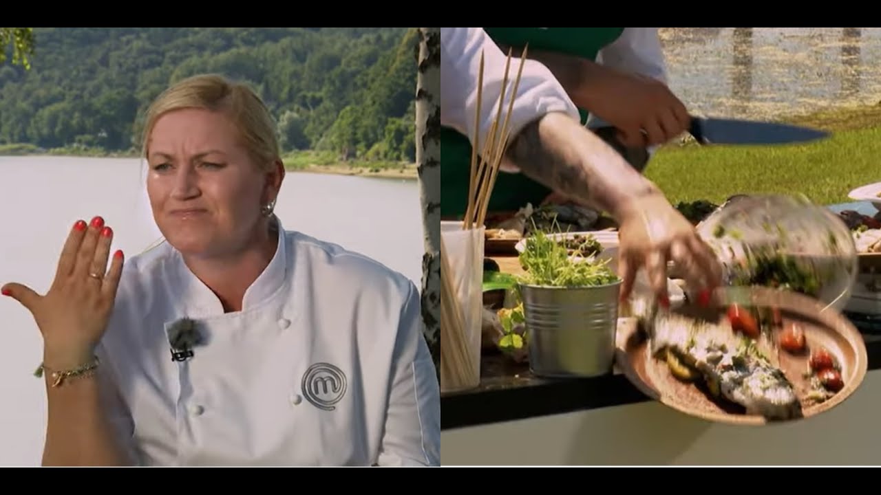 Sylwia zrzuciła talerz z pstrągiem. Tomek powiedział kilka ostrych słów [MasterChef]
