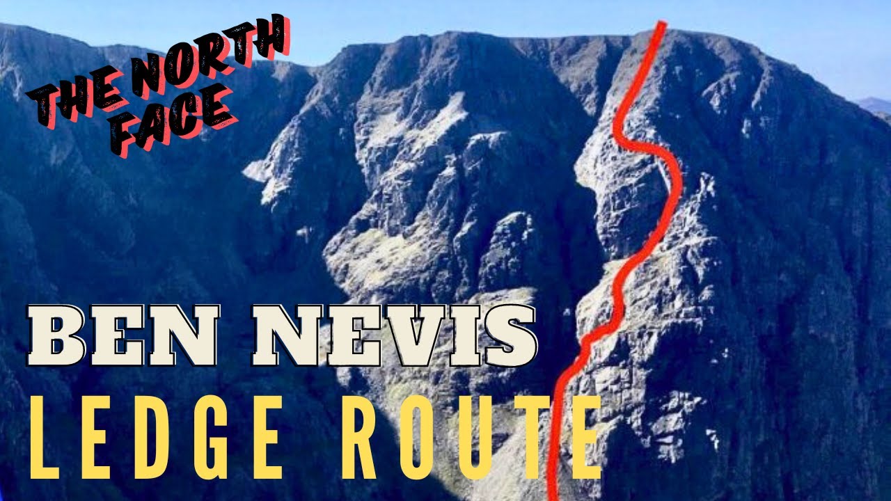 LEDGE ROUTE - BEN NEVIS NORTH FACE (RAINY, WET), 4K