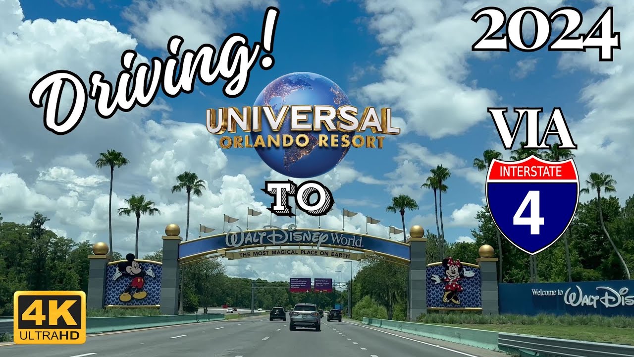 #4K60 DRIVING! UNIVERSAL ORLANDO TO #DISNEY WORLD #new #best #vacation #travel #auto #popular #how