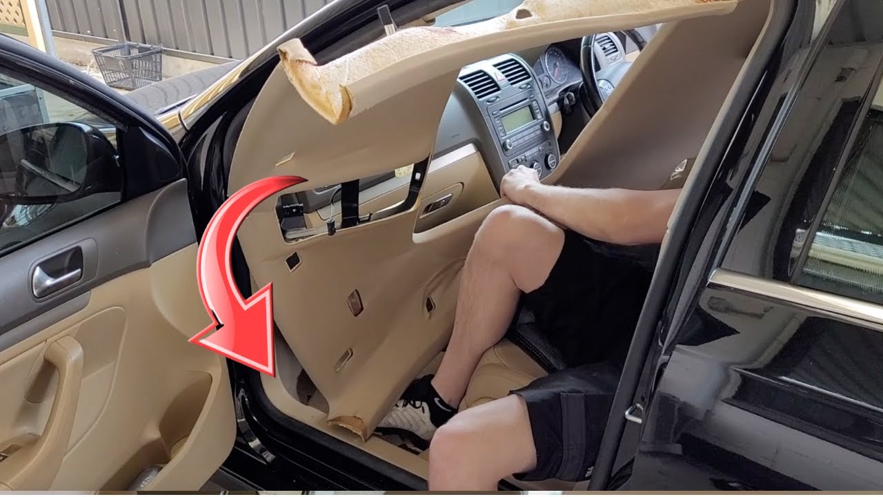 Как снять обшивку крыши VW JETTA (A5 Mk5 Mk6)