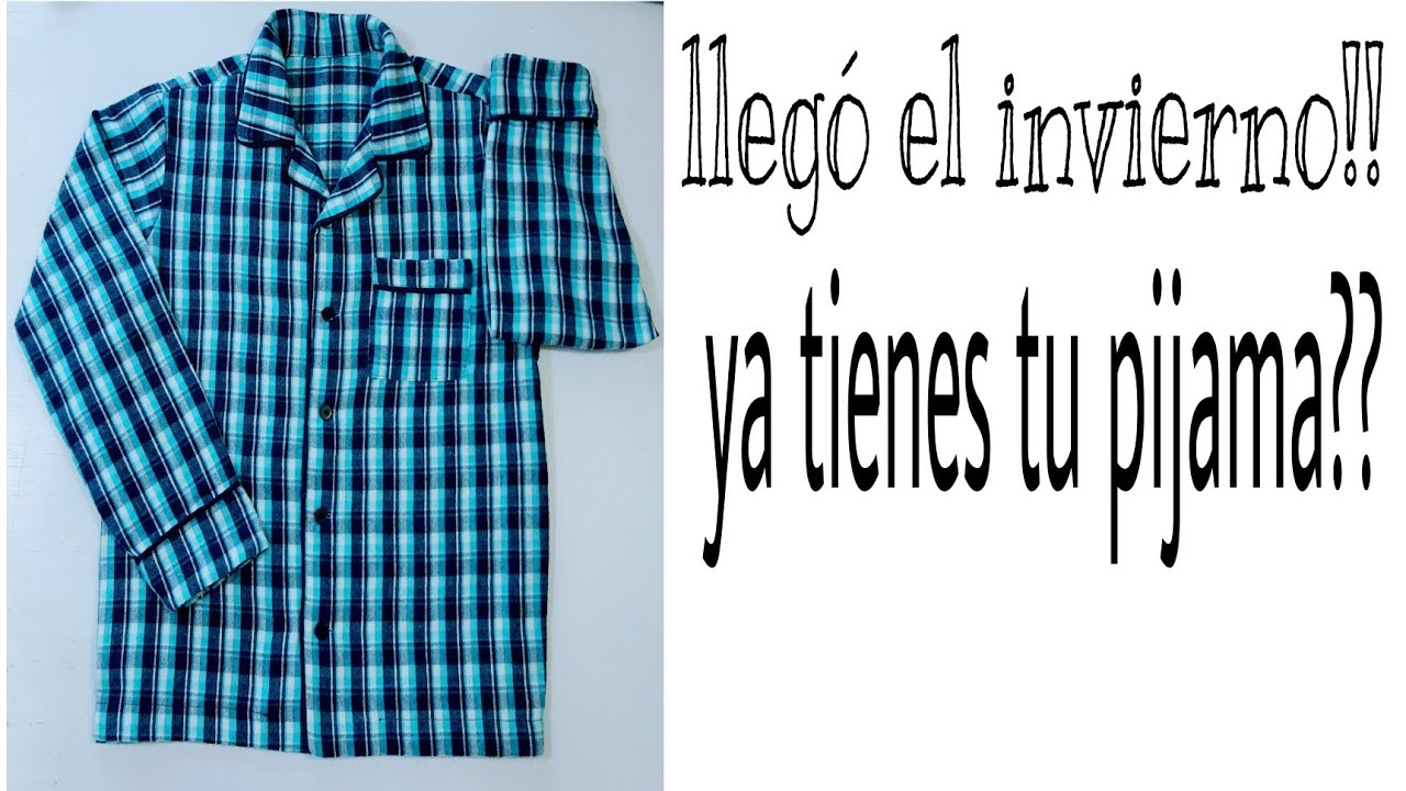 confección pijama con ribete en cuello solapa y puños