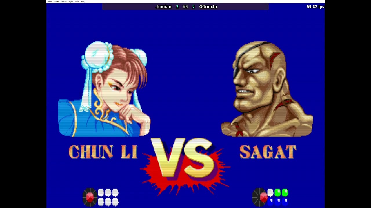 Street Fighter2 CE JUMIAN(KOREA)춘리 vs GGOMJA(KOREA) 가사트, 켄