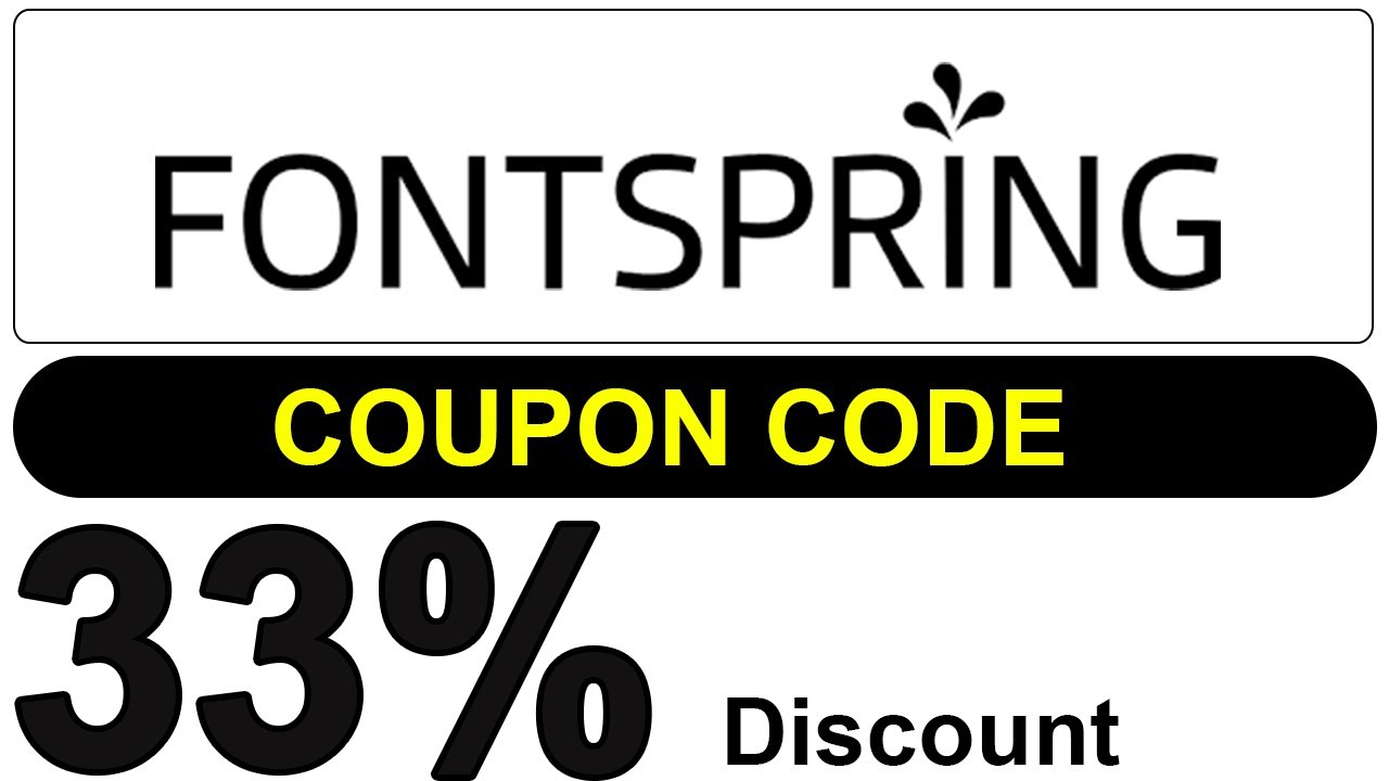FontSpring Coupon Code For 2025