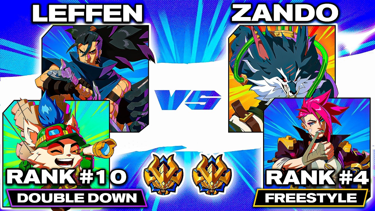 2XKO ▰ Leffen (#10) 🍄🌪 Teemo/Yasuo vs Zando (#4) 🥊🐺 Vi/Warwick ▰ High Level Gameplay