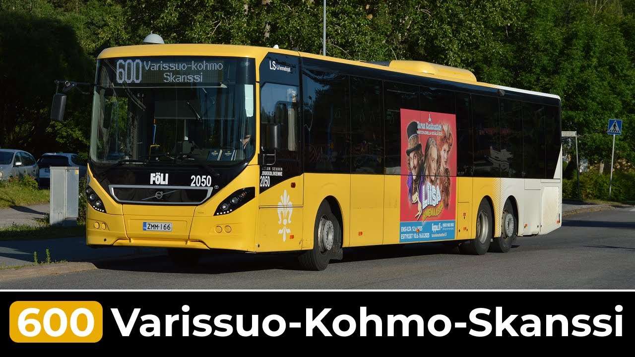 Turku Föli Linja 600: Palomäki - Skanssi (Nopeutettu) | Muurinen 108
