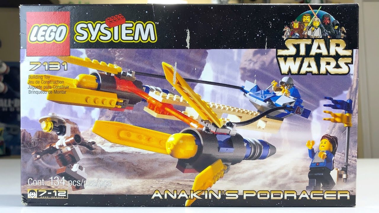 LEGO Star Wars 1999 ANAKIN'S PODRACER Review! Set 7131!
