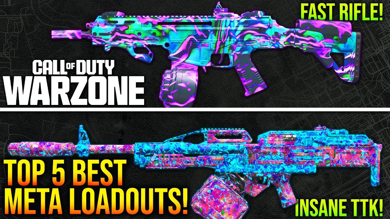 WARZONE: Top 5 BEST META LOADOUTS To Use! (WARZONE Best Weapons)