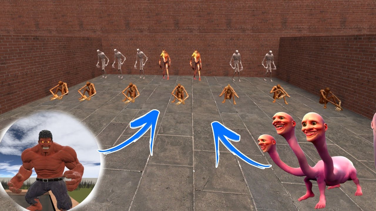SCP 096 vs Hulk  In garry's mod gameplay 
