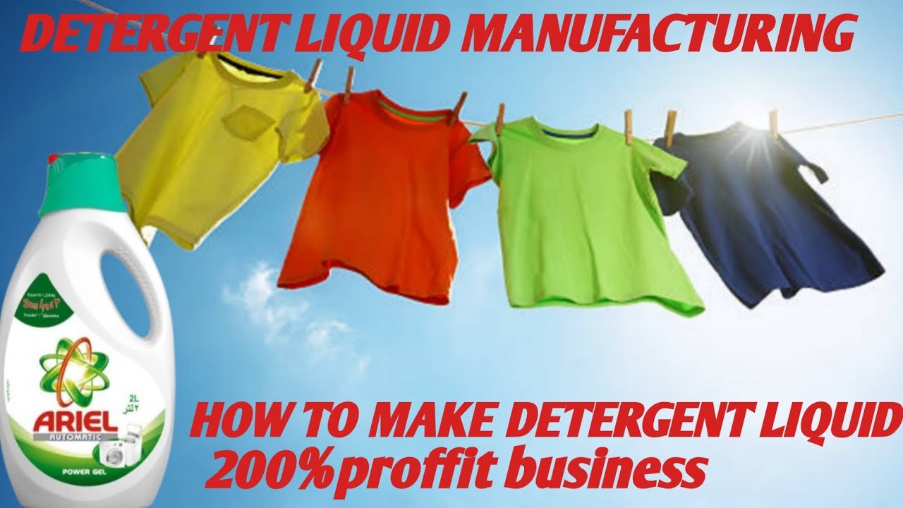 Detergent liquid business/how to make detergent manufacturing
