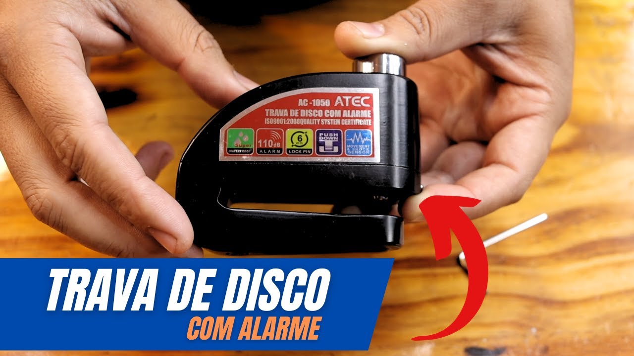 REVIEW | TRAVA DE DISCO ATEC COM ALARME