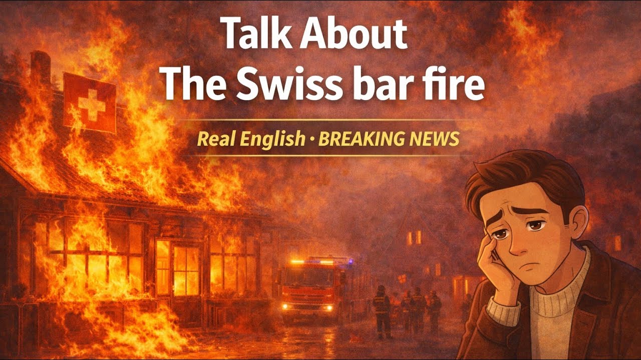 簡單英文聊時事 : 瑞士酒吧大火 (the Swiss bar fire) - Make your English dreams come true