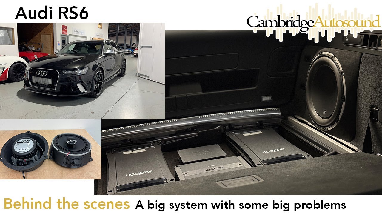 A big system with some big problems. Audi RS6. Audison Voce Quattro. Helix DSP Pro.