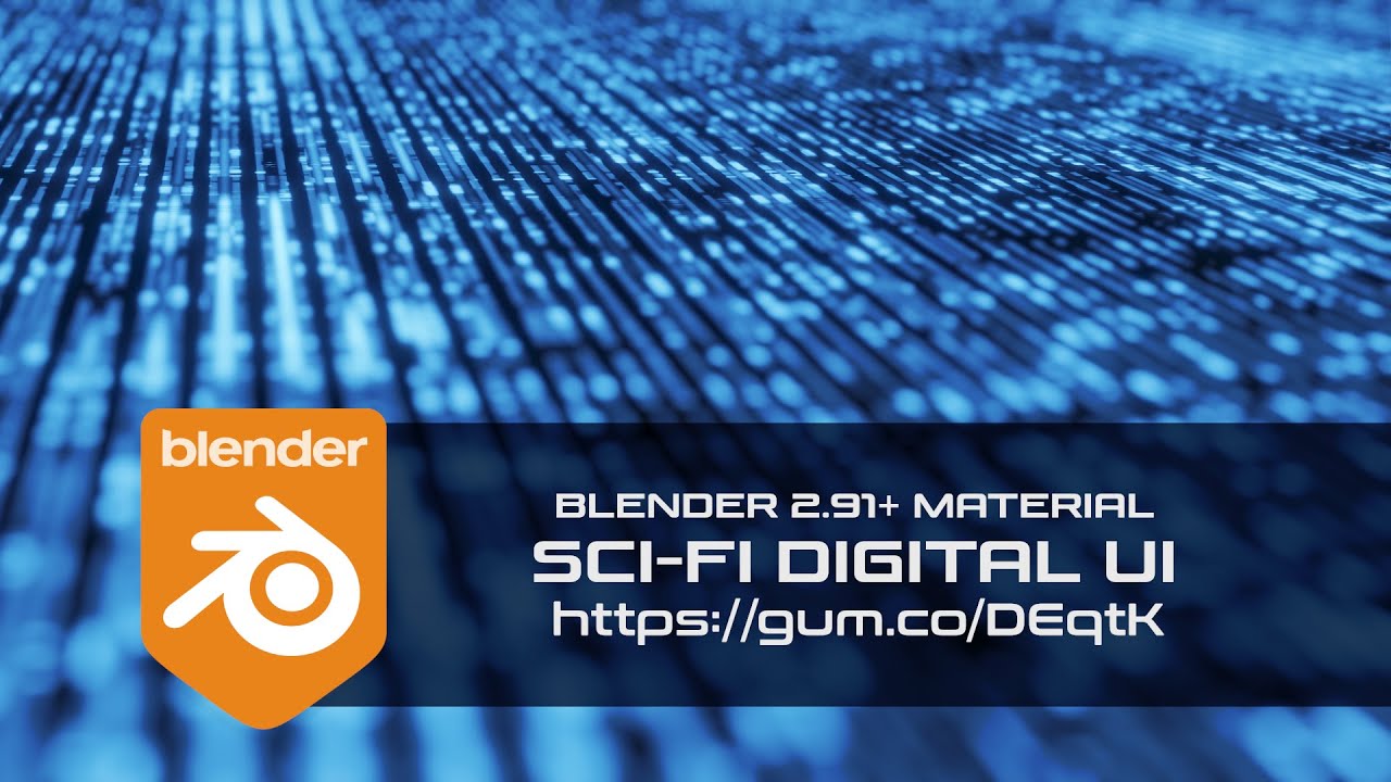 ▼ Sci-Fi digital UI 🞄 Blender 2.91+ real-time procedural material ▼