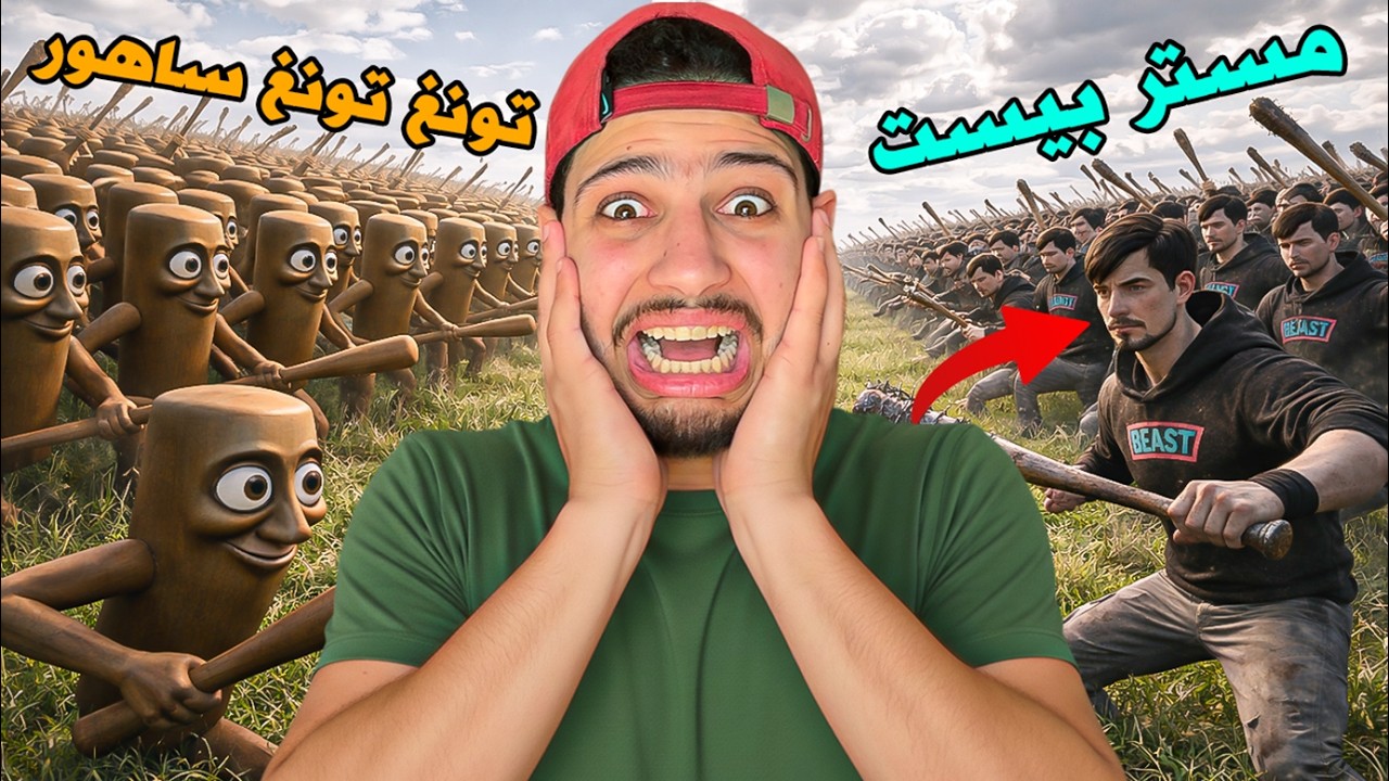 اقوى تحدي🔥بين 100.000 مستر بيست😱ضد 100.000 تونغ تونغ ساهرر😰من سيفوز!؟