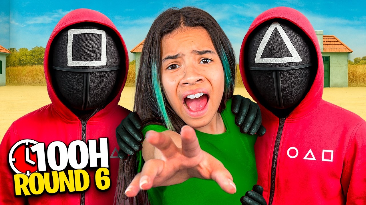 JOGAMOS OS JOGOS DE ROUND 6 NA VIDA REAL POR 100 HORAS! *Quem venceu?