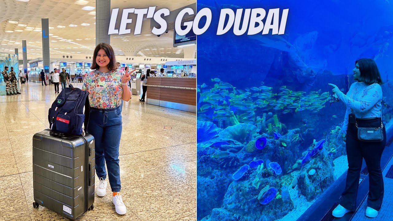 vlog~ Mumbai to Dubai, Dubai Mall, Underwater Aquarium