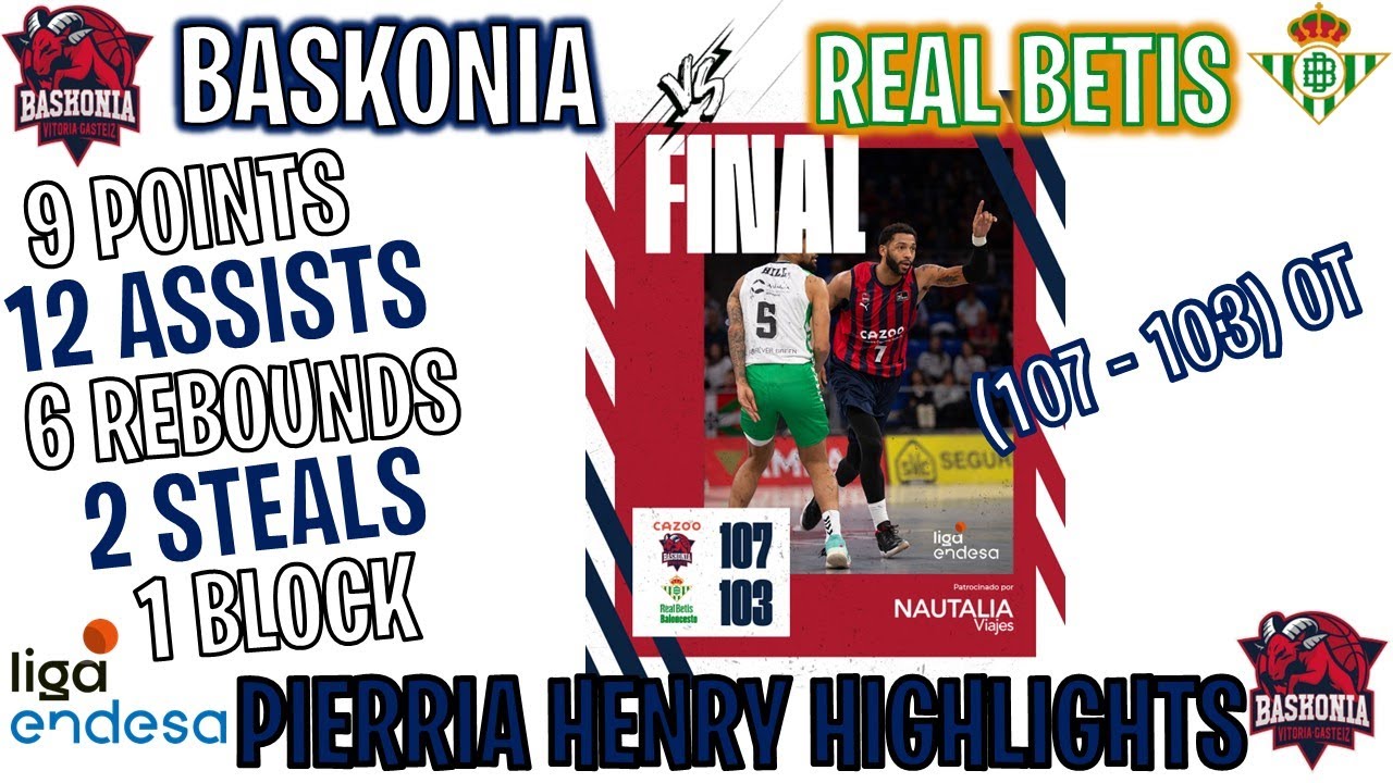Cazoo Baskonia @ Real Betis - Pierria Henry Highlights - 2022-23 Liga Endesa ACB