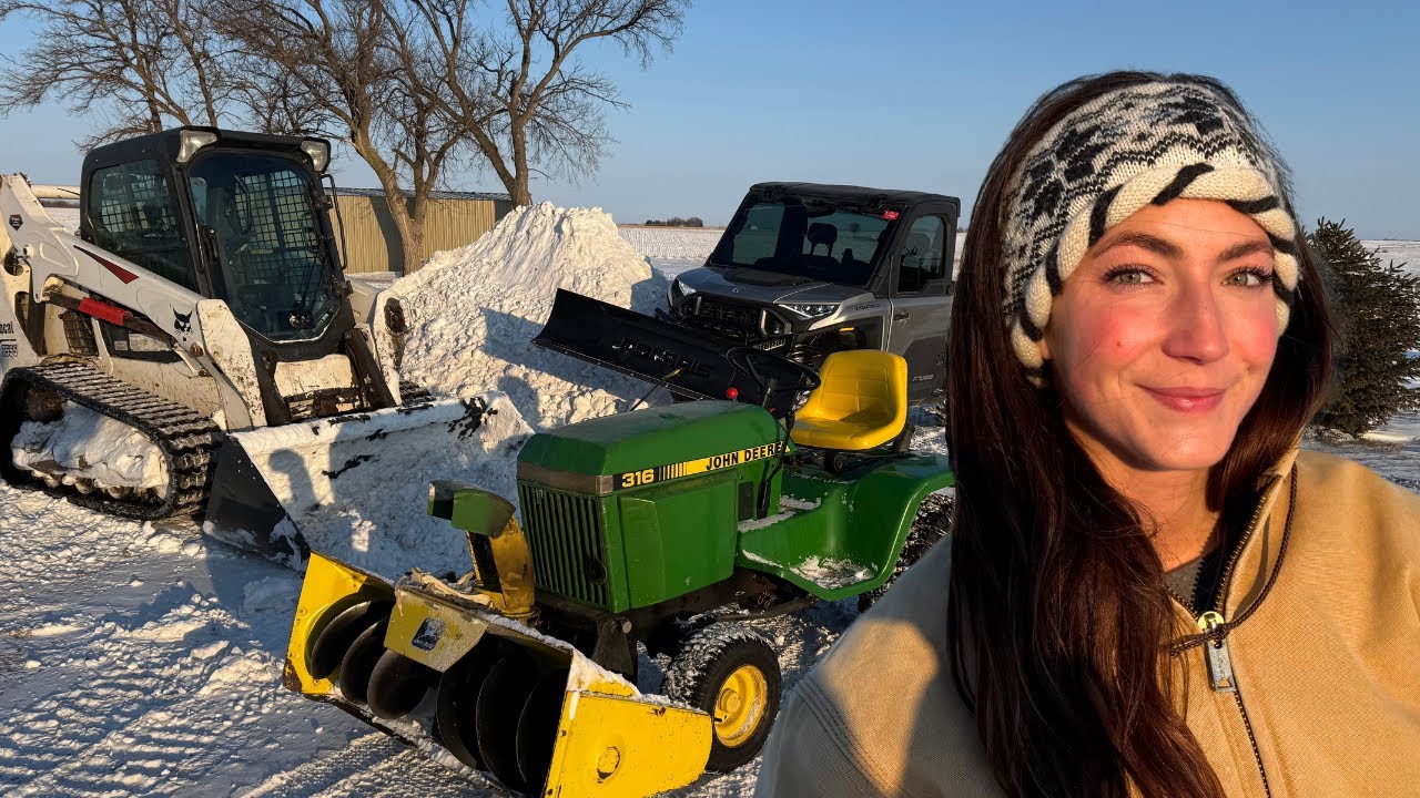 Moving Big Snow On The Farm