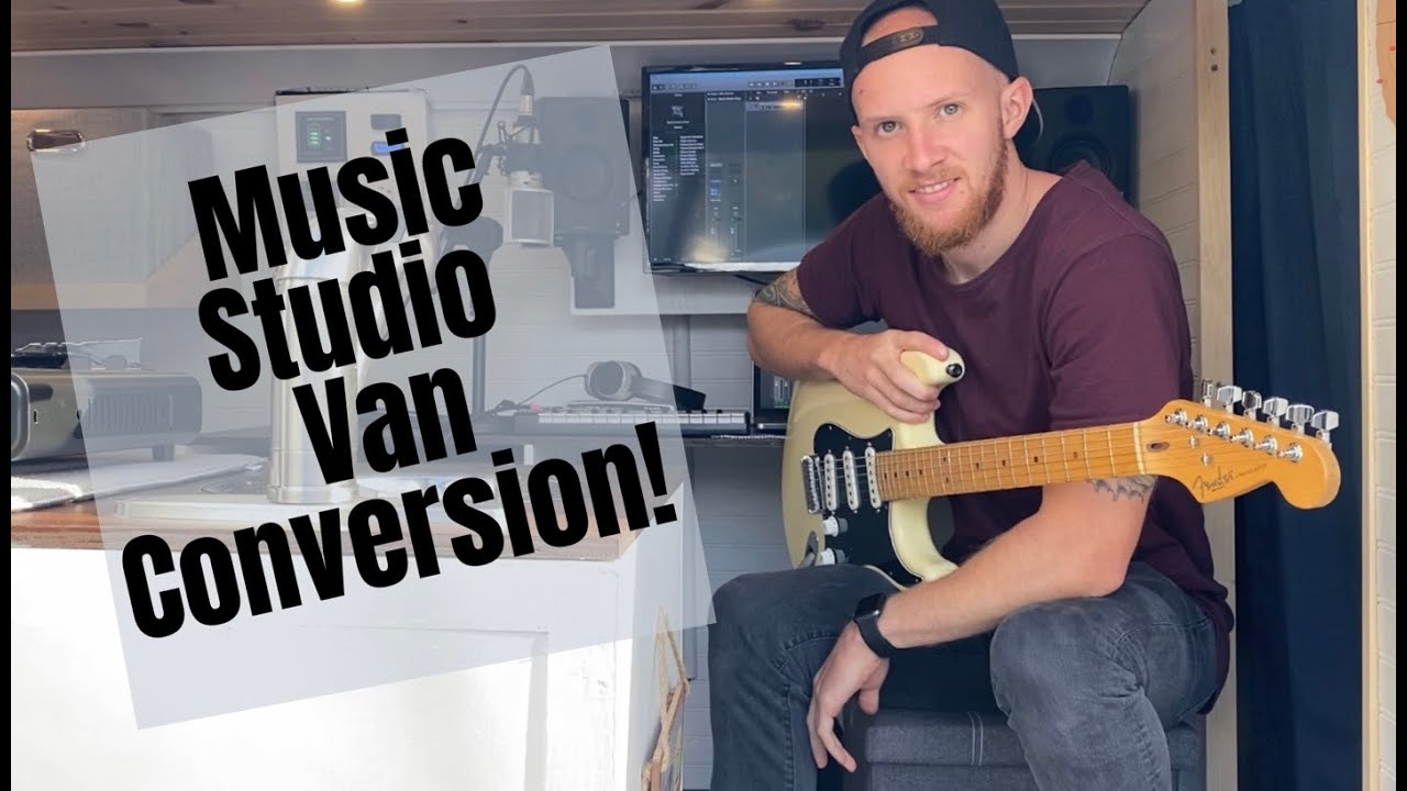 VAN TOUR  |  Music Producer Builds Mobile Studio in Chevy Express Camper Van Conversion