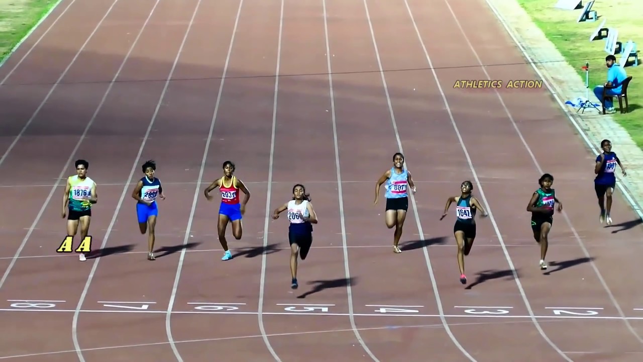 100m Girls14 Final - 34th National Junior Athletics Ranchi 2018