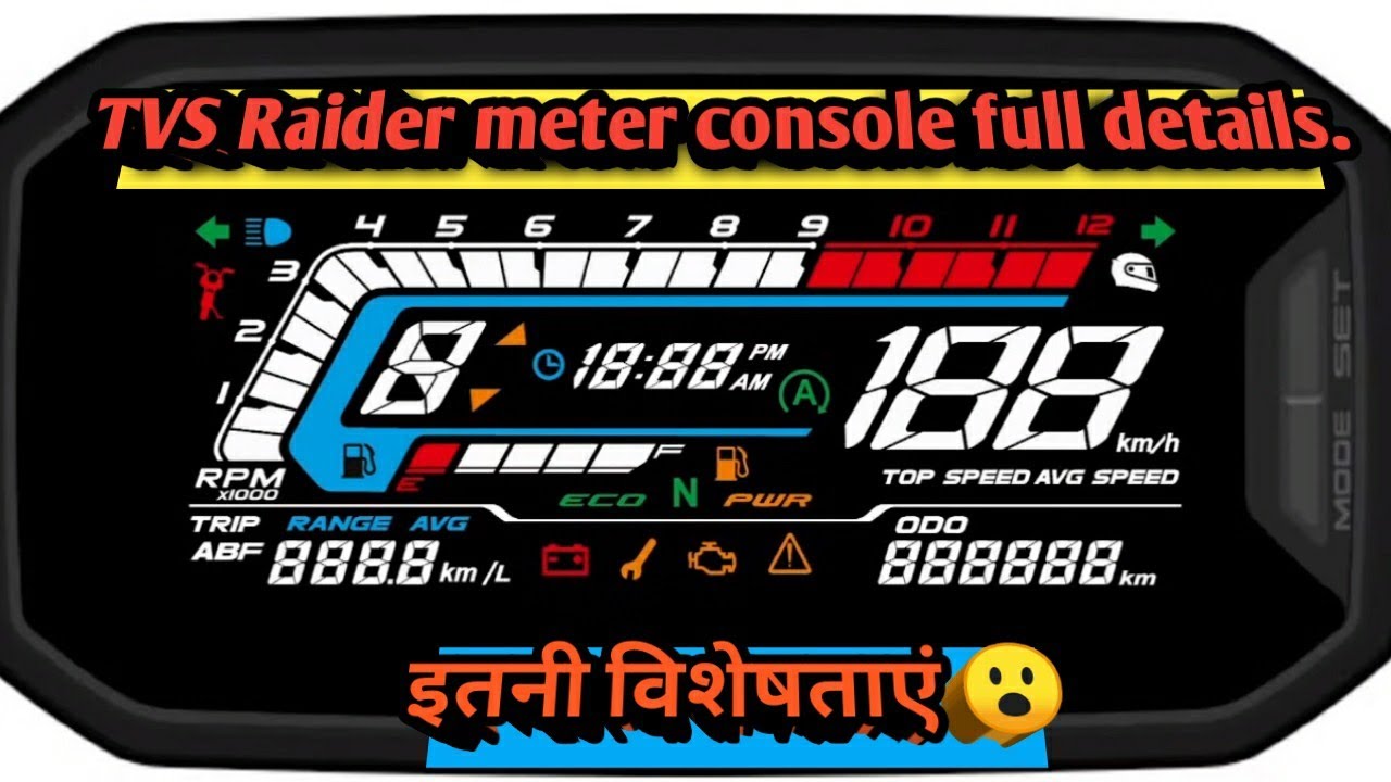 Tvs Raider meter console full details//A to Z full details// itne feature 😮// tvs Raider review