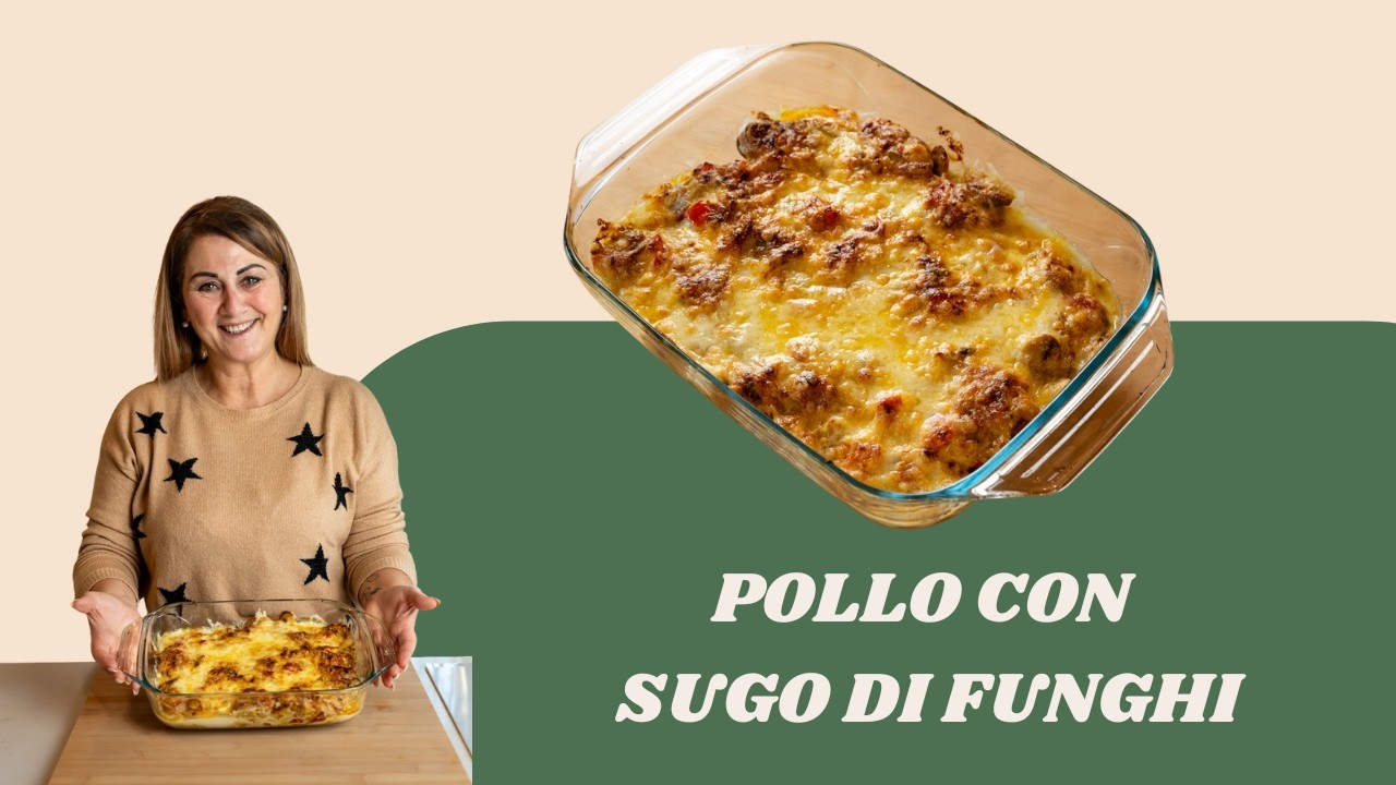 Pollo con sugo di funghi buonissimo!