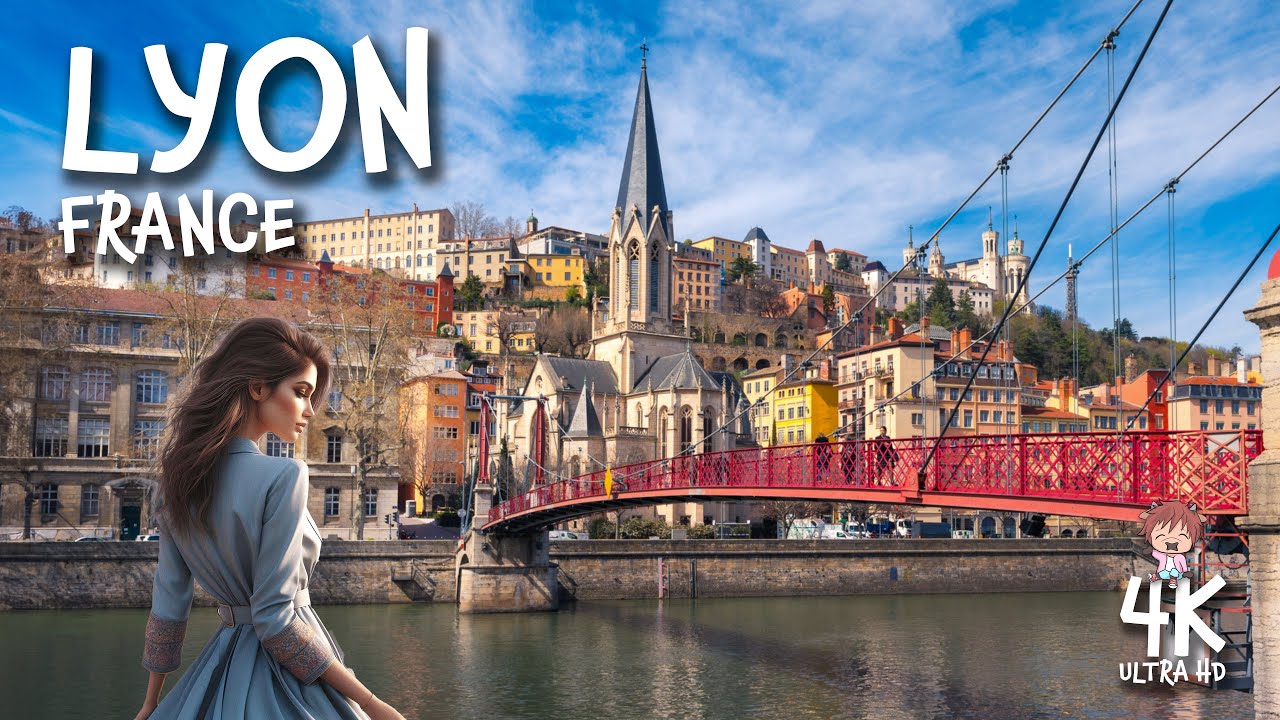 Vieux LYON, FRANCE 4K Virtual Travel Walk
