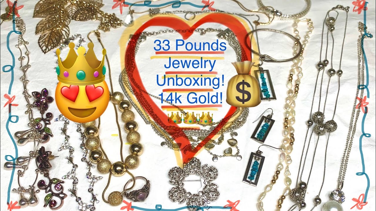 🙋🏼‍♀️ 33Lbs Jewelry Unboxing! 🥰 14k Gold! Pearls! 925! Ep4 & Sale! #jewelryunboxing