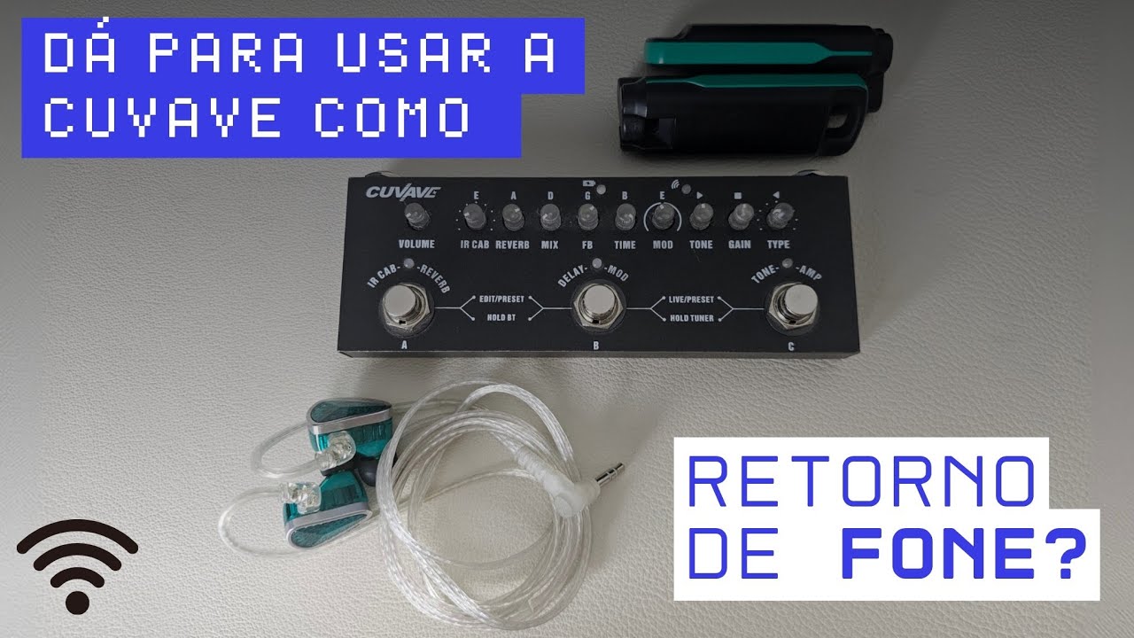 O dia que eu usei a Cuvave como retorno de fone Sem Fio!