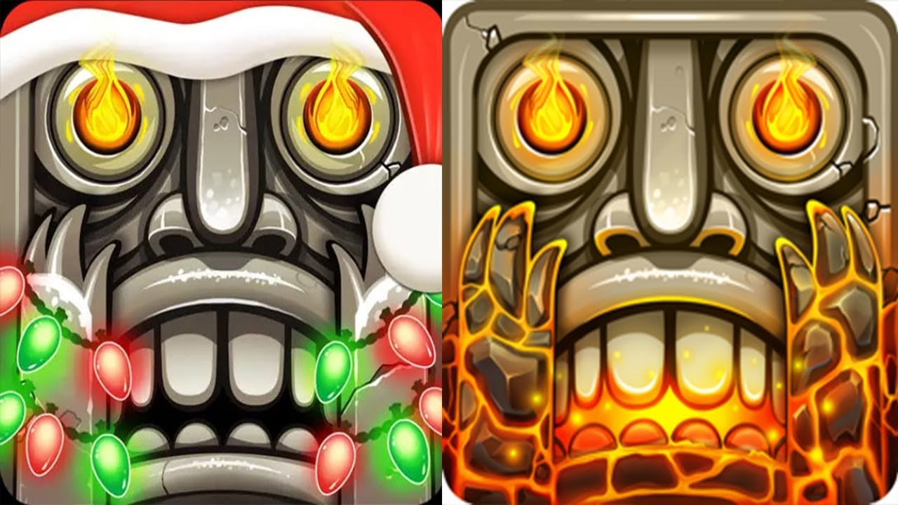 Temple Run 2 Volcano Island Vs Holiday Havoc- [LAPOD GAMER]