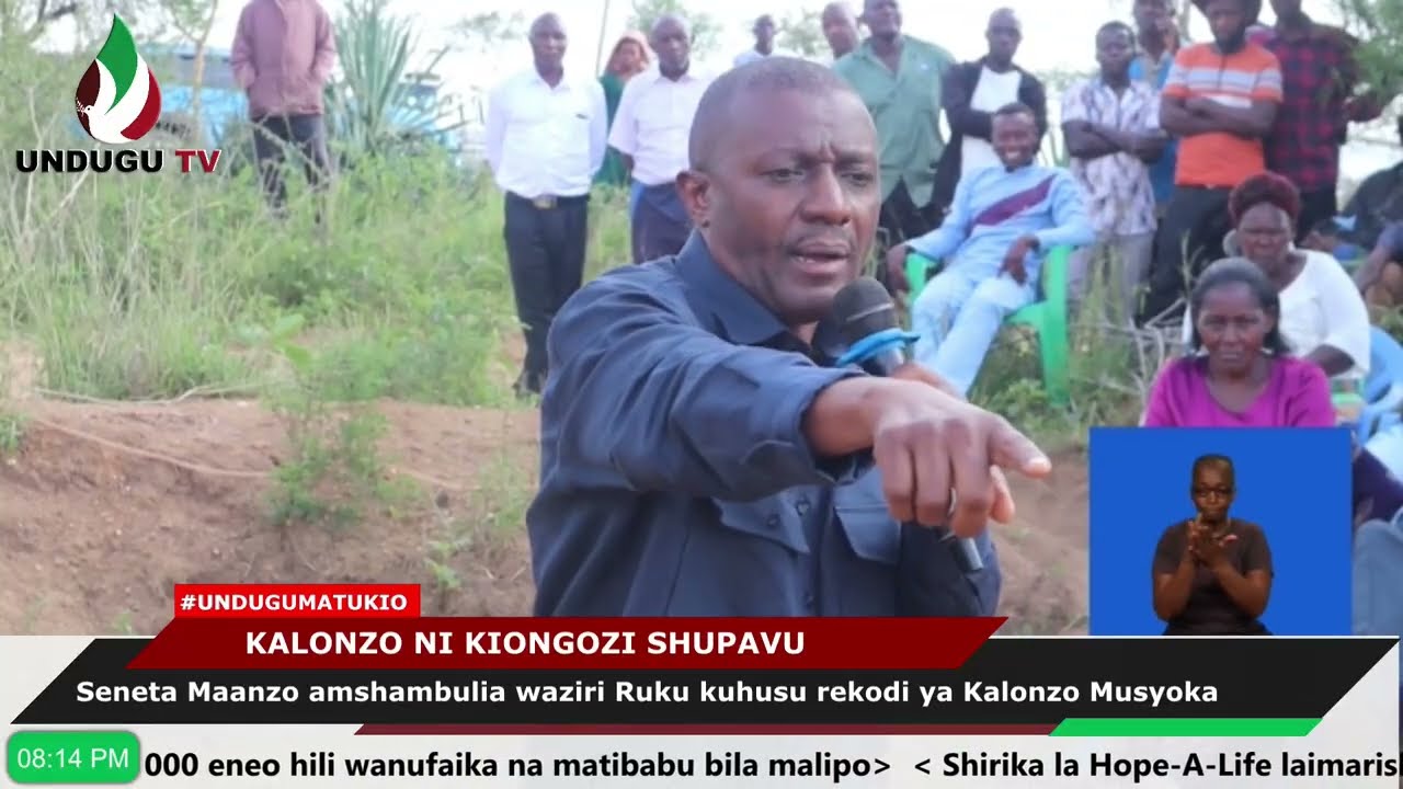 Seneta Maanzo amshambulia waziri Ruku kuhusu rekodi ya Kalonzo Musyoka