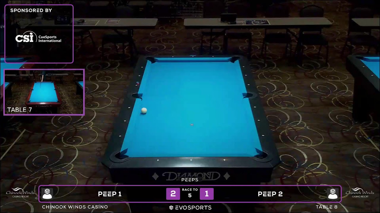 PEEP 1 vs PEEP 2 - WBCA 8 BALL 2026 - TABLE 8 | EvoSports