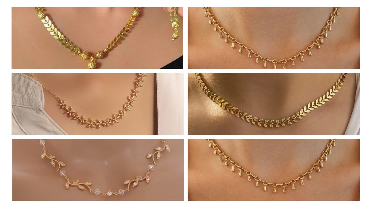 Latest daily use gold chain necklace with weight price.