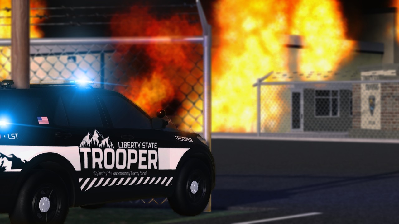 Criminal LIGHTS Trooper Station ON FIRE! (ER:LC)