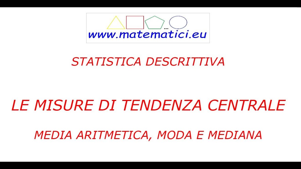 Media Moda e Mediana