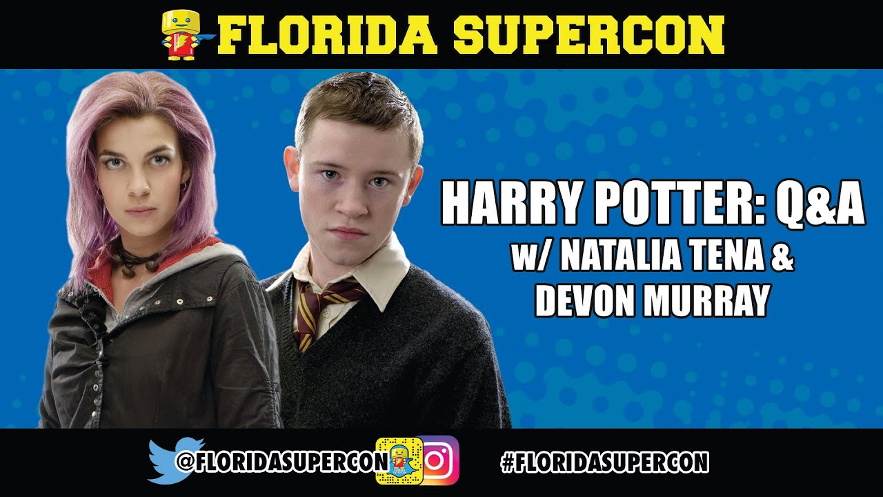 Natalia Tena and Devon Murray (Nymphadora Tonks and Seamus Finnegan) Harry Potter Comic Con Q&A