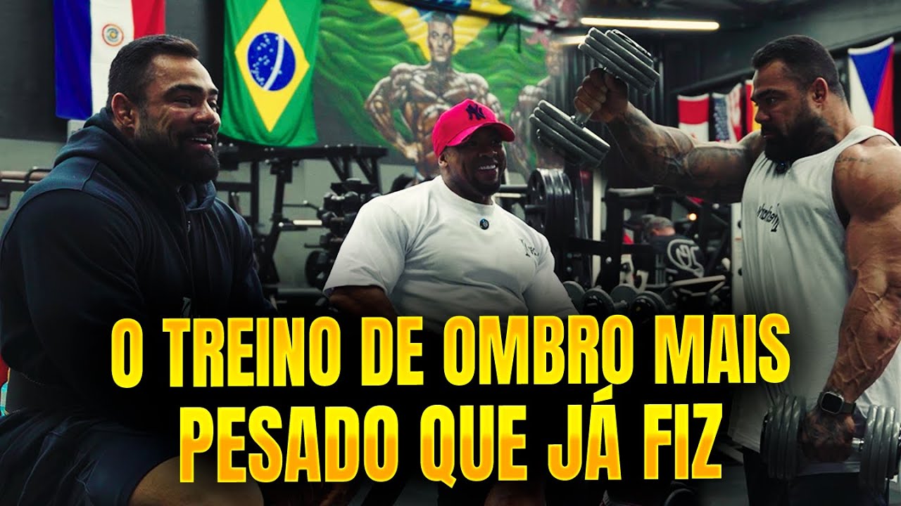 RUDE PUXOU O TREINO DE OMBRO