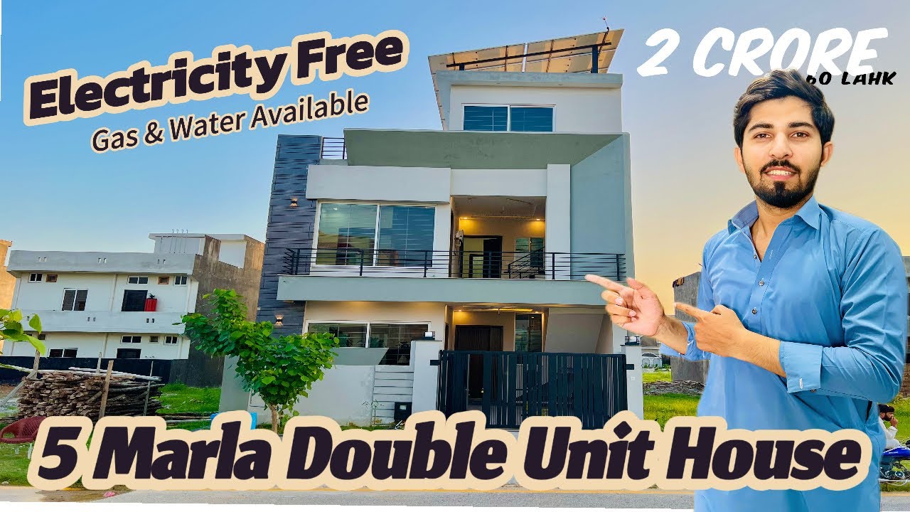 Brand New A+ 5 Marla House | Zero Electricity Bill | Faisal Town - F18 | Phase 1 islamabad | 2025 |