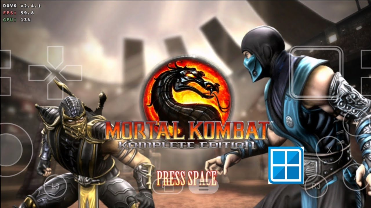 Mortal Kombat 9 Gameplay (HD 60Fps) Winlator 10 Beta 2 (Windows Emulator) Android