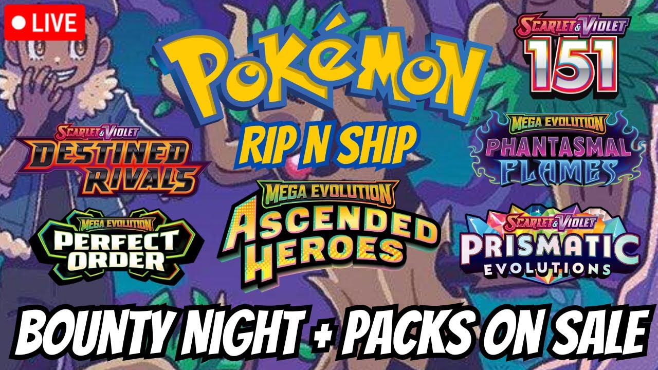 LIVE Pokemon RIP N SHIP! SATURDAY NIGHT RIPS!