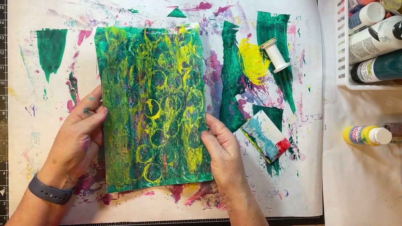 Mixed Media Monday! - Painty Papers! - Mark Making!