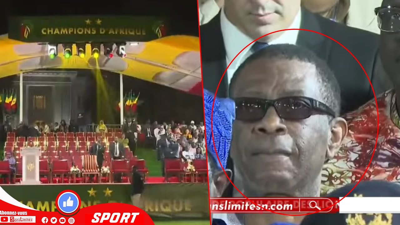 Youssou Ndour signe sa présence devant le palais lors de l'accueil réservé aux Lions