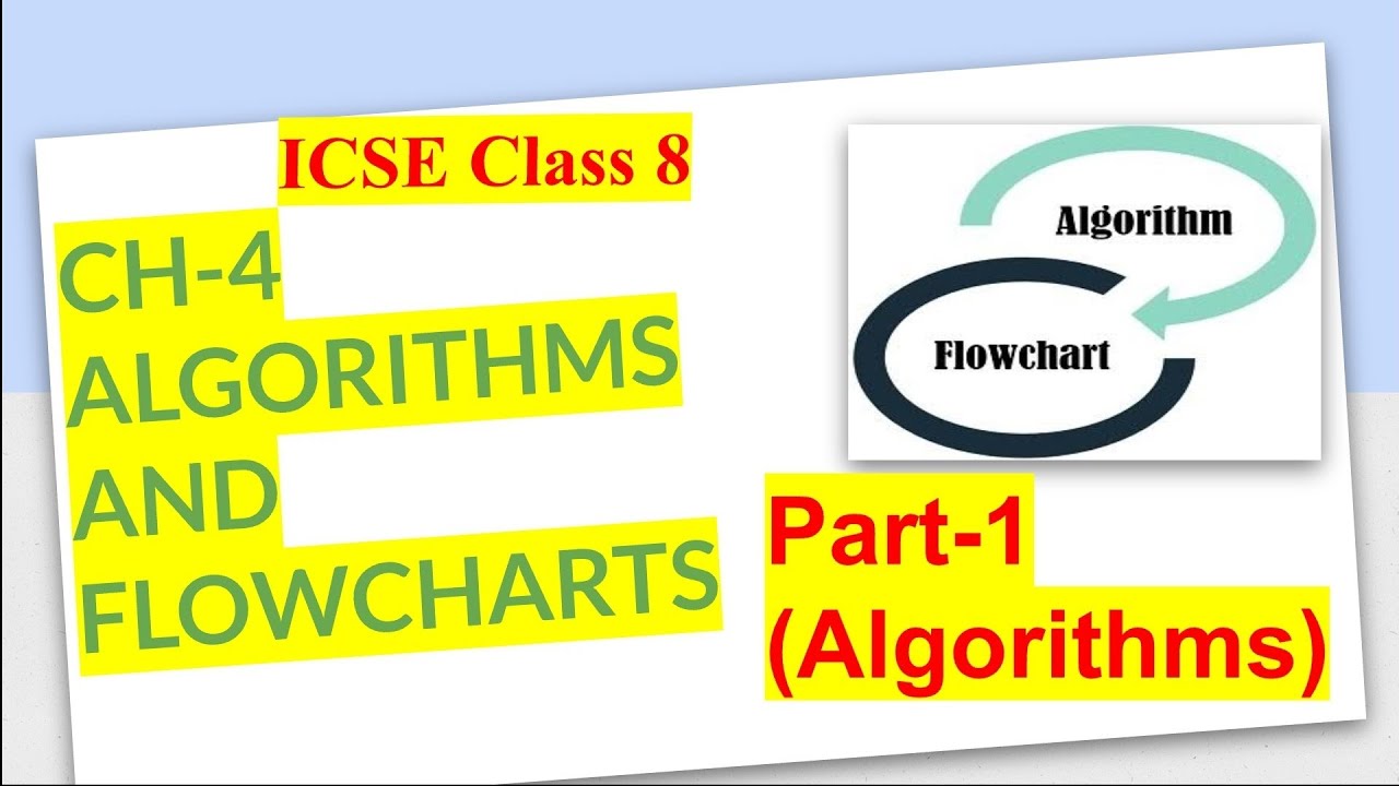 CLASS 8 CH-4 ALGORITHMS AND FLOWCHARTS Part-1