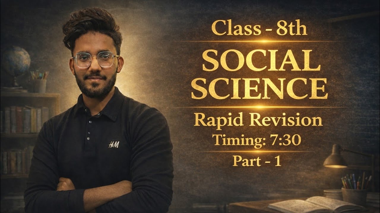Class 8 Social Science Rapid Revision 2026 🔥 | Syllabus Revision | Exam Special | By Monu Bhaiya