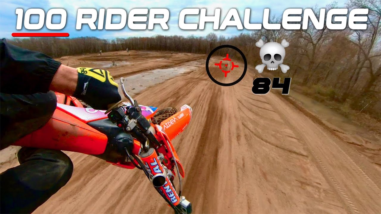 Can I Pass 100 Riders in One Moto? *100 RIDER CHALLENGE!*