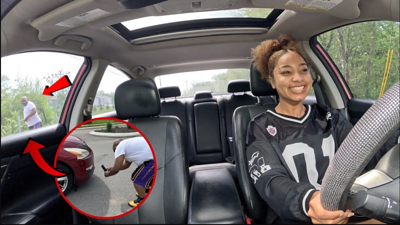 Asking My Mechanic Uncle to get out and check My Car Then Pulling Off In the Heat Prank! 😬 *Heated*